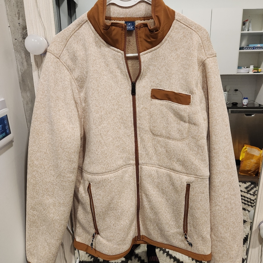 Mens fleece full zip with pockets